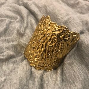 Oscar De La Renta Gold Cuff Bracelet